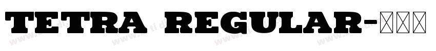 tetra regular字体转换